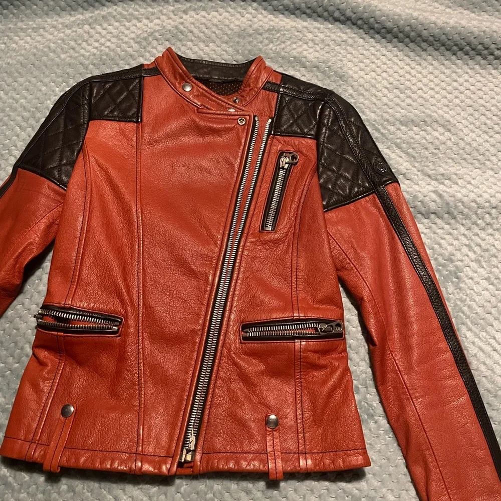Replay biker leather jacket. NWT - Picture 2 of 12